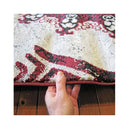 Boston Red Hallway Runner Non Shedding Rug