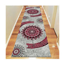 Boston Red Hallway Runner Non Shedding Rug
