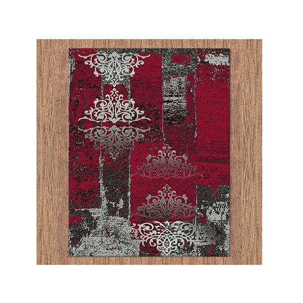 Boston Red Hallway Runner Rug
