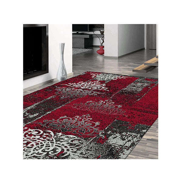 Boston Red Hallway Runner Rug