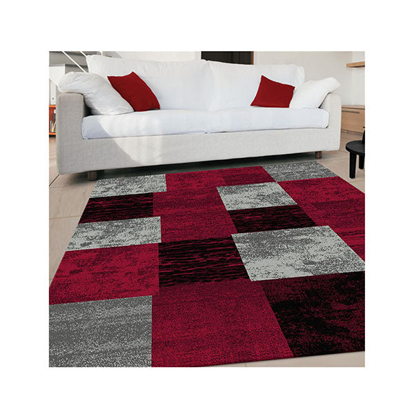 Boston Red Hallway Runner Rug 80x150Cm