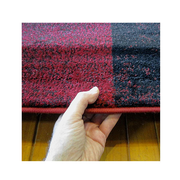 Boston Red Hallway Runner Rug 80x150Cm