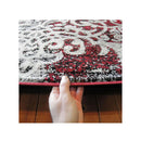 Boston Red Machine Knotted Rug