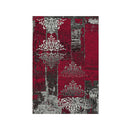 Boston Red Machine Knotted Rug