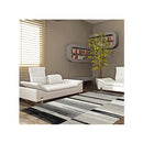 Boston Stain Resistant Grey Hallway Runner Rug