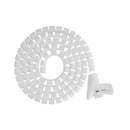 Brateck 15Mm Diameter Coiled Tube Cable Sleeve White