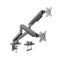 Brateck Dual Monitor Arm Economical Spring Assisted Space Grey
