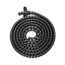 Brateck Diameter Coiled Tube Cable Sleeve 1000 X 30Mm Black