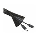 Brateck Flexible Cable Wrap Sleeve With Hook 1000 X 135Mm Black