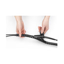 Brateck 15Mm Diameter Coiled Tube Cable Sleeve Black