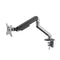 Brateck Space Grey Single Monitor Arm Economical Spring Assisted