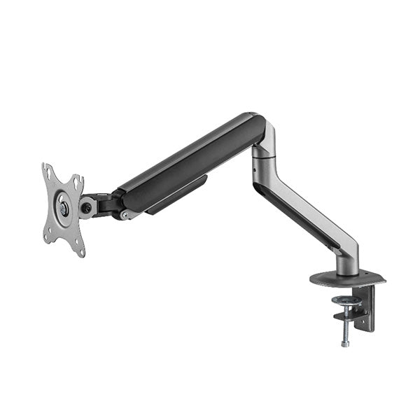 Brateck Space Grey Single Monitor Arm Economical Spring Assisted