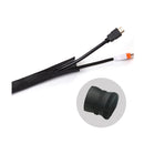 Brateck Flexible Cable Wrap Sleeve With Hook 1000 X 135Mm Black