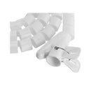 Brateck 1 Inch Diameter Coiled Tube Cable Sleeve White