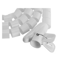 Brateck 20Mm Diameter Coiled Tube Cable Sleeve Polyethylene White