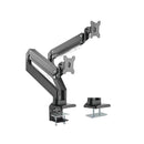 Brateck Dual Monitors Aluminum Heavy Duty Gas Spring Monitor Arm