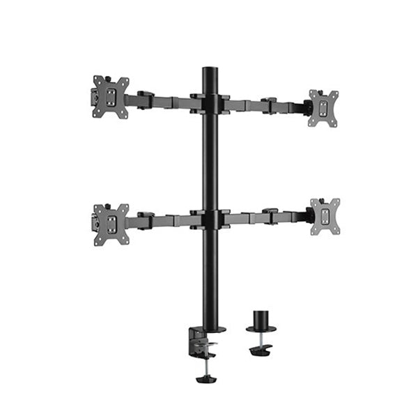 Brateck Quad Monitors Affordable Steel Articulating Monitor Arm