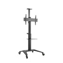 Brateck Ultra Modern Aluminum Tv Cart Fit 37 To 70In Black
