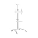Brateck Ultra Modern Aluminum Tv Cart Fit 37 To 70In Up To 70Kg White