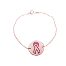 Breast Cancer Disk Bracelet