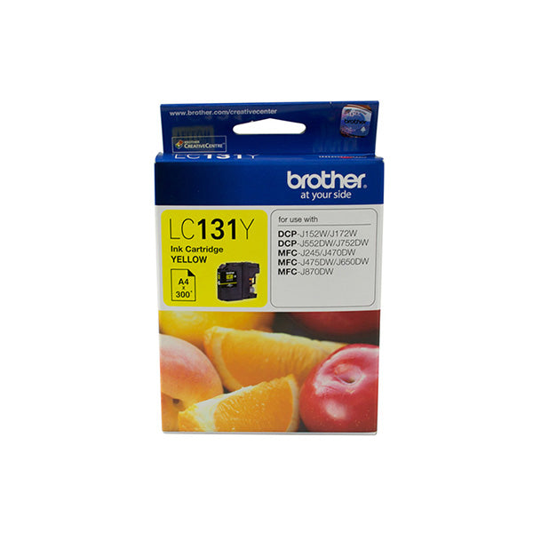 Brother Lc 131Y Yellow Ink Cartridge