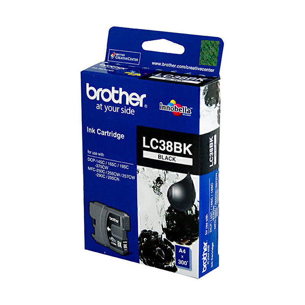 Brother Lc38 Black Ink Cart 300Pages