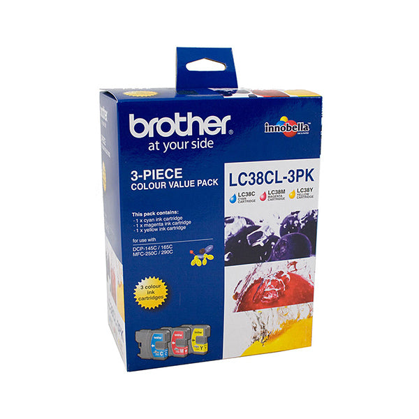 Brother Lc38 Cmy Colour Pack