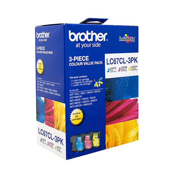 Brother Lc67 Cmy Colour Pack