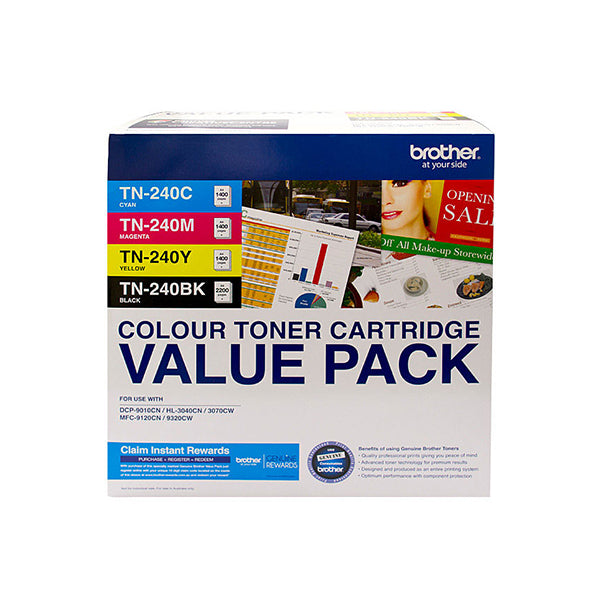 Brother Tn240 Colour 4 Pack