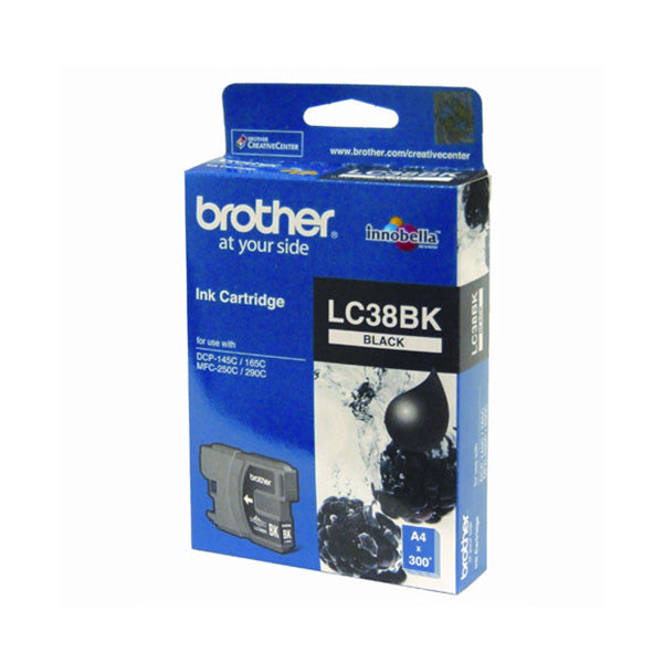 Brother Lc 38Bk Black Ink Cartridge