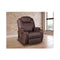 Brown Massage Sofa Chair Recliner Swivel Pu Leather