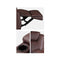 Brown Massage Sofa Chair Recliner Swivel Pu Leather