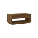 Brown Oak Coffee Table Engineered Wood