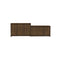 Brown Oak Engineered Wood Tv Cabinet