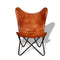 Brown Butterfly Chair Real Leather