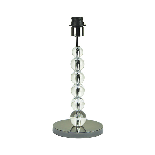 Brushed Chrome And Acrylic Lamp Base E27