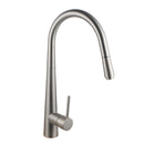 Brushed Nickel Kitchen Sink Mixer Tap Round Pull Out Tap Laundry Sink