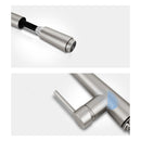 Brushed Nickel Kitchen Sink Mixer Tap Round Pull Out Tap Laundry Sink