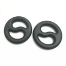 Brutus Yin Yang Silicone Cock and Ball Duo Ring