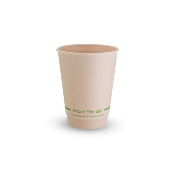 Bulk 12Oz Disposable Takeaway Coffee Cups With Lids Compostable Bamboo