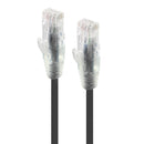 Alogic 3M Black Ultra Slim Cat6 Network Cable Utp 28Awg Series Alpha