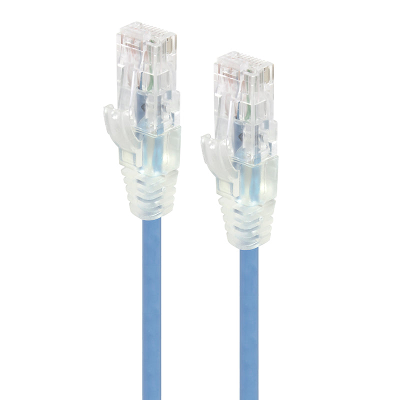 Alogic 050M Blue Ultra Slim Cat6 Network Cable Utp 28Awg Series Alpha