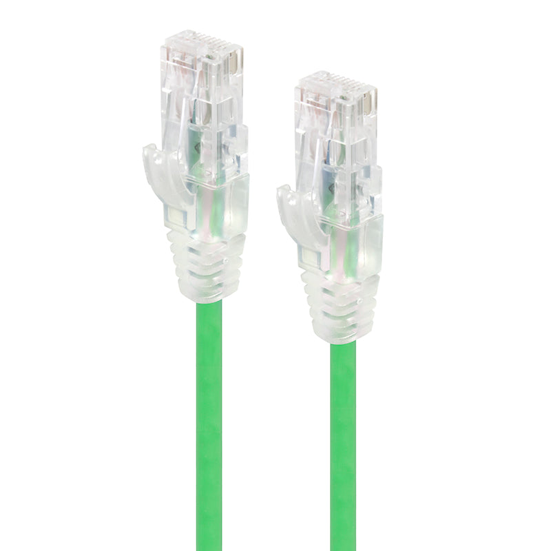 Alogic 030M Green Ultra Slim Cat6 Network Cable Utp 28Awg Series Alpha