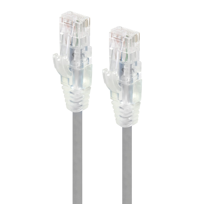 Alogic 2M Grey Ultra Slim Cat6 Network Cable Utp 28Awg Series Alpha