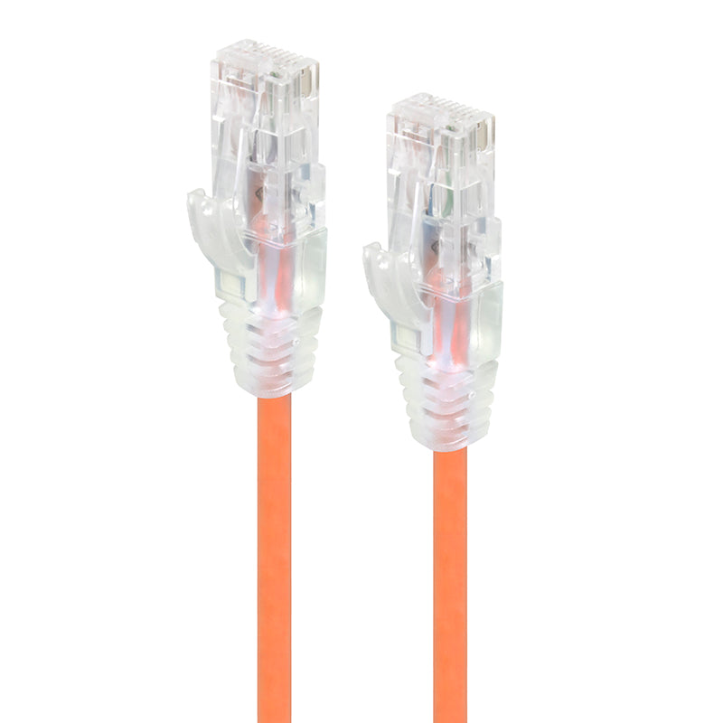 Alogic 015M Orange Ultra Slim Cat6 Network Cable 28Awg Series Alpha