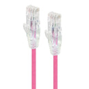 Alogic 030M Pink Ultra Slim Cat6 Network Cable Utp 28Awg Series Alpha