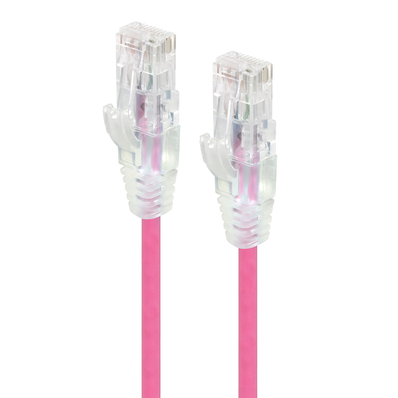 Alogic 030M Pink Ultra Slim Cat6 Network Cable Utp 28Awg Series Alpha