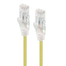 Alogic 050M Yellow Ultra Slim Cat6 Network Cable 28Awg Series Alpha