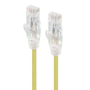Alogic 015M Yellow Ultra Slim Cat6 Network Cable 28Awg Series Alpha
