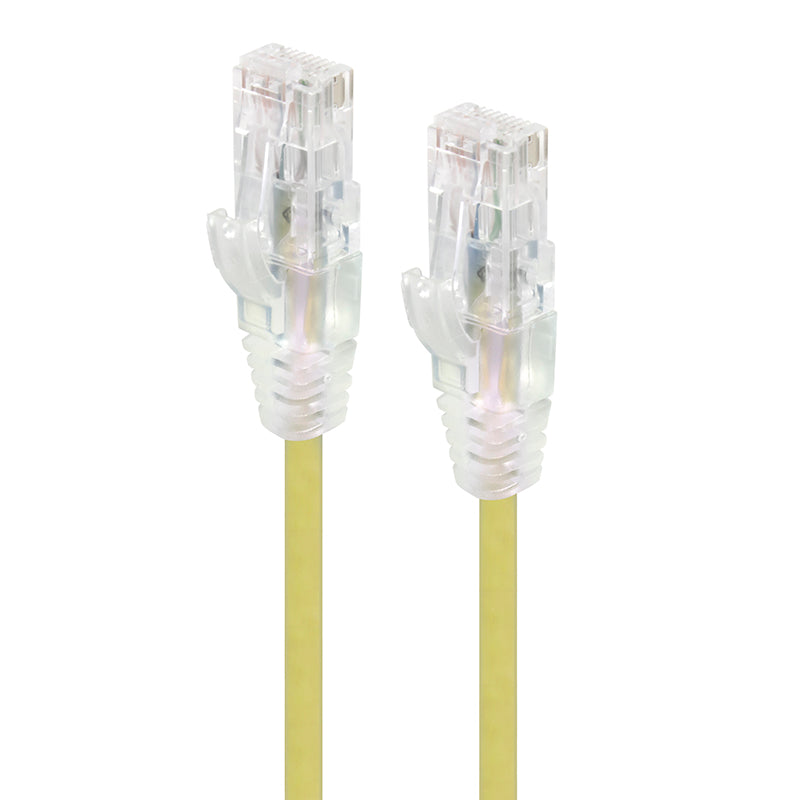 Alogic 015M Yellow Ultra Slim Cat6 Network Cable 28Awg Series Alpha